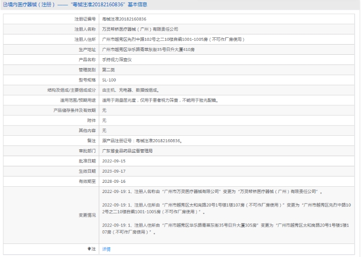 SL-100手持视力筛查仪万灵帮桥1